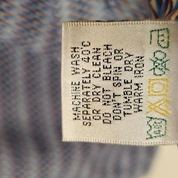 Bugatchi UOMO Slim fit blue graphic Print LS button down Size XL - Picture 5 of 11